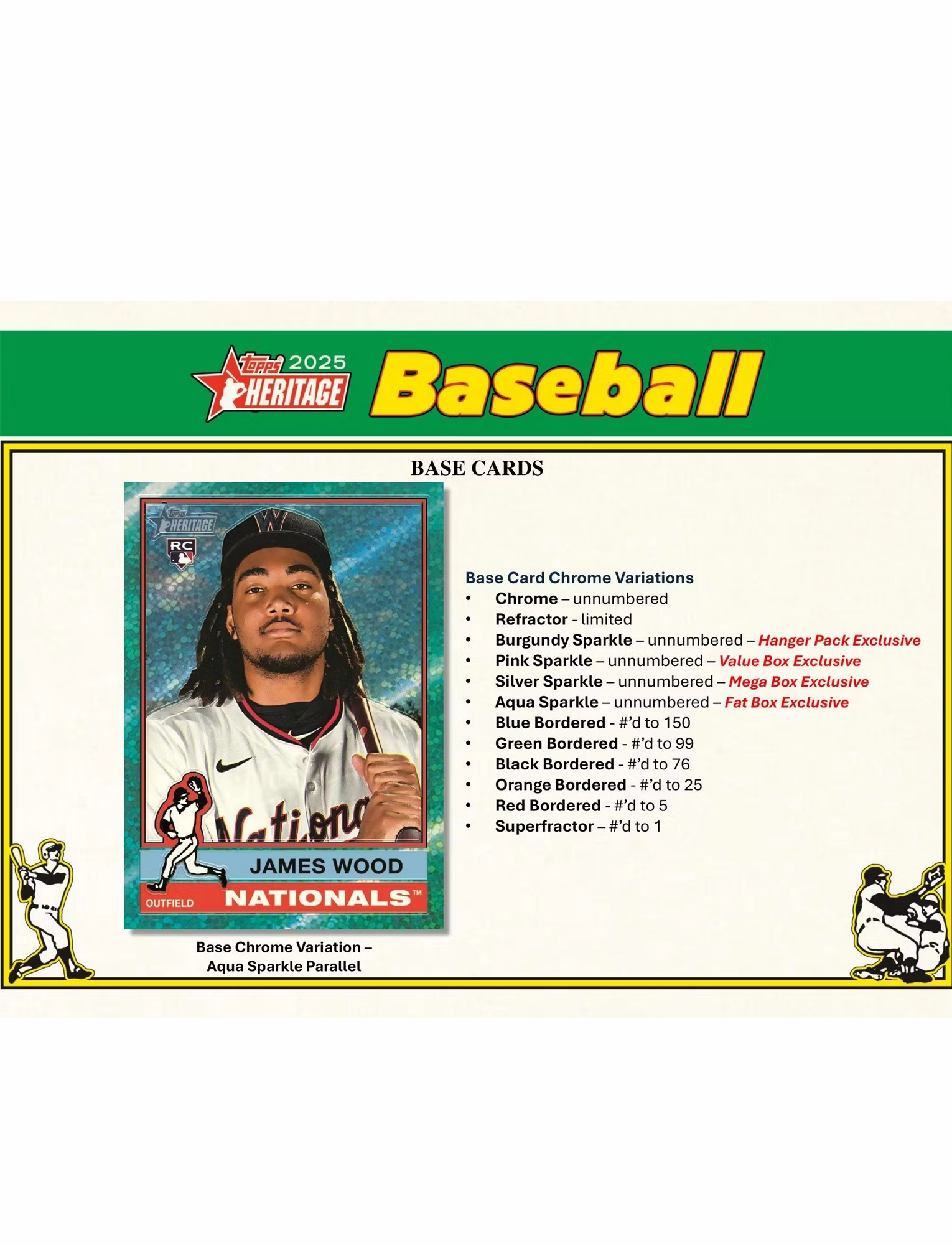 2025 Topps MLB Heritage Baseball Trading Card Mega Pack
