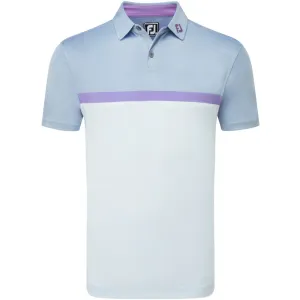 Limited Time Offer Make a Statement Footjoy Colour Block Interlock Polo Shirt - Mist