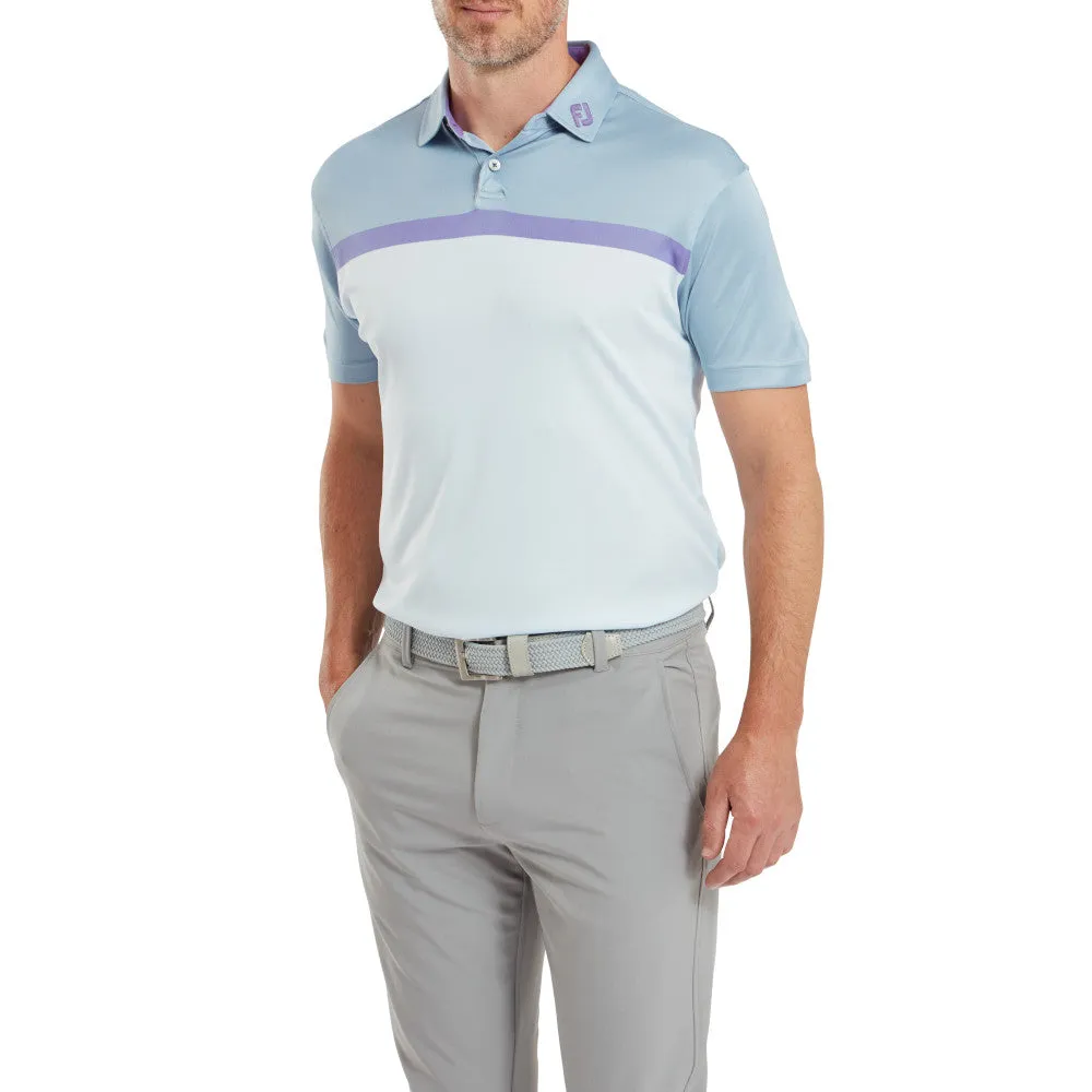 Made to Move Designed to Dominate Footjoy Colour Block Interlock Polo Shirt - Mist