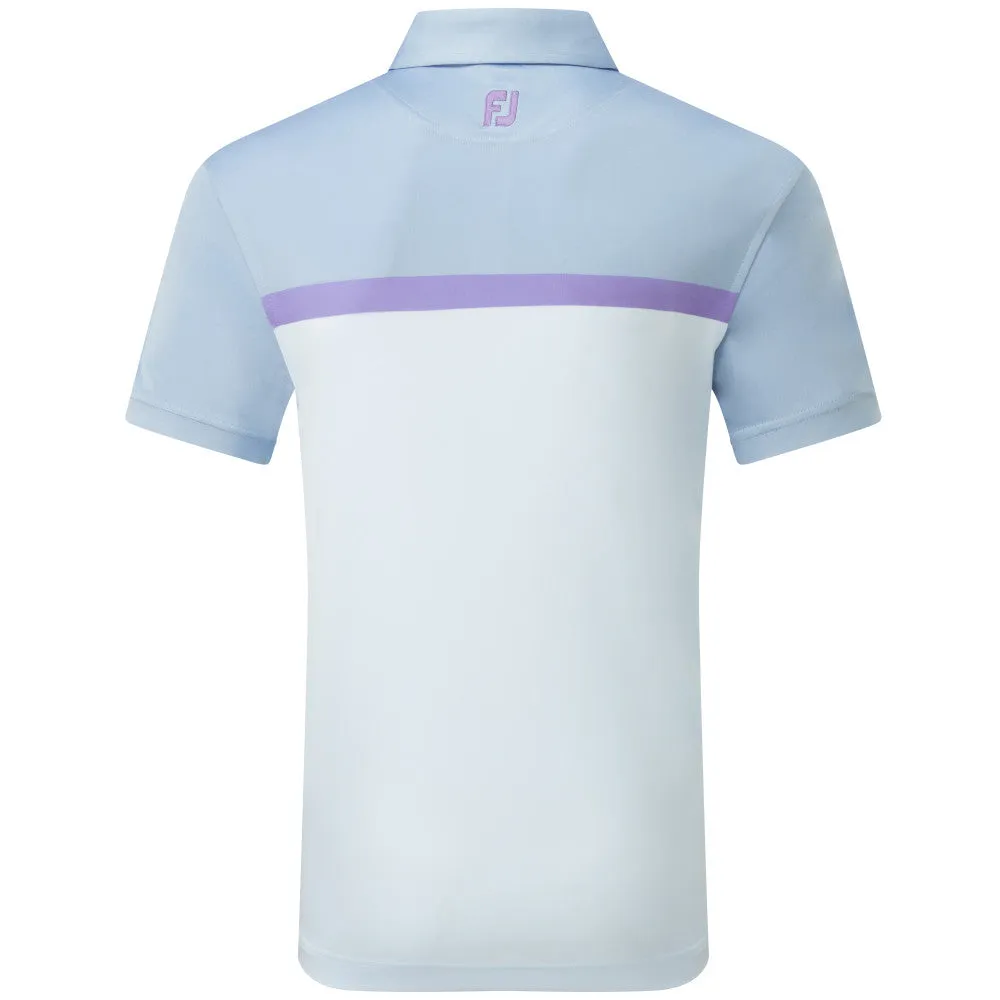 Footjoy Colour Block Interlock Polo Shirt - Mist Engineered for Speed Footwear for the Fearless