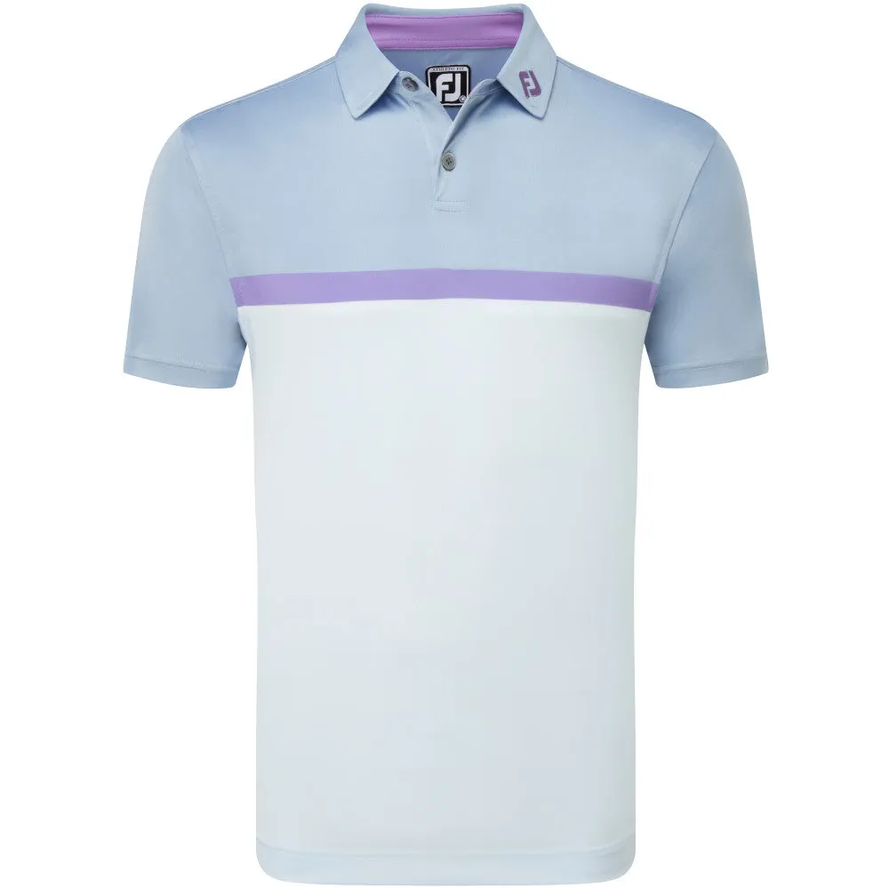 Limited Time Offer Make a Statement Footjoy Colour Block Interlock Polo Shirt - Mist