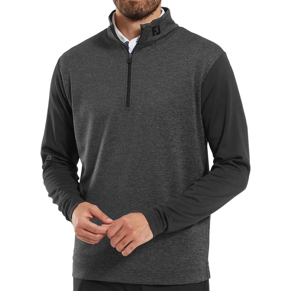 Footjoy Tonal Heather Chill-Out Pullover - Black Fearlessly You
