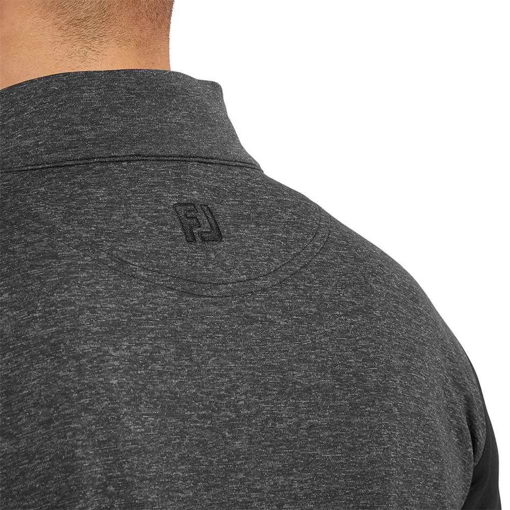 Feel the Energy Black Friday Deal Footjoy Tonal Heather Chill-Out Pullover - Black