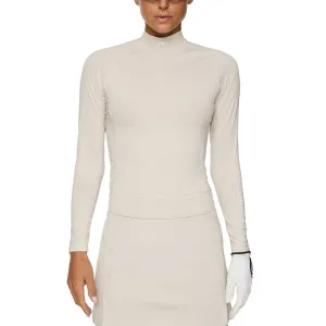 Loud Looks, Smooth Moves Black Friday Exclusive J.Lindeberg Women'S Ella Compression Golf Shirt - Moonbeam