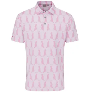 Ping Mr. Ping Printed Polo Shirt - Wild Rose Multi All Saints' Day Sale