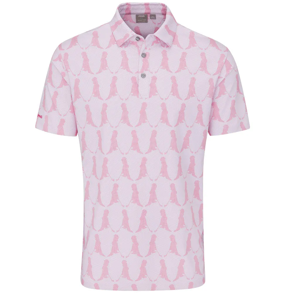 Ping Mr. Ping Printed Polo Shirt - Wild Rose Multi All Saints' Day Sale