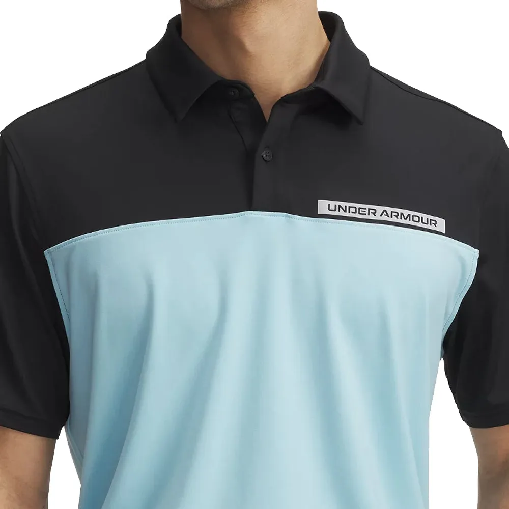Unapologetically You Not for the Ordinary Under Armour Tee To Green Color Block Polo Shirt - Black/Stream/White