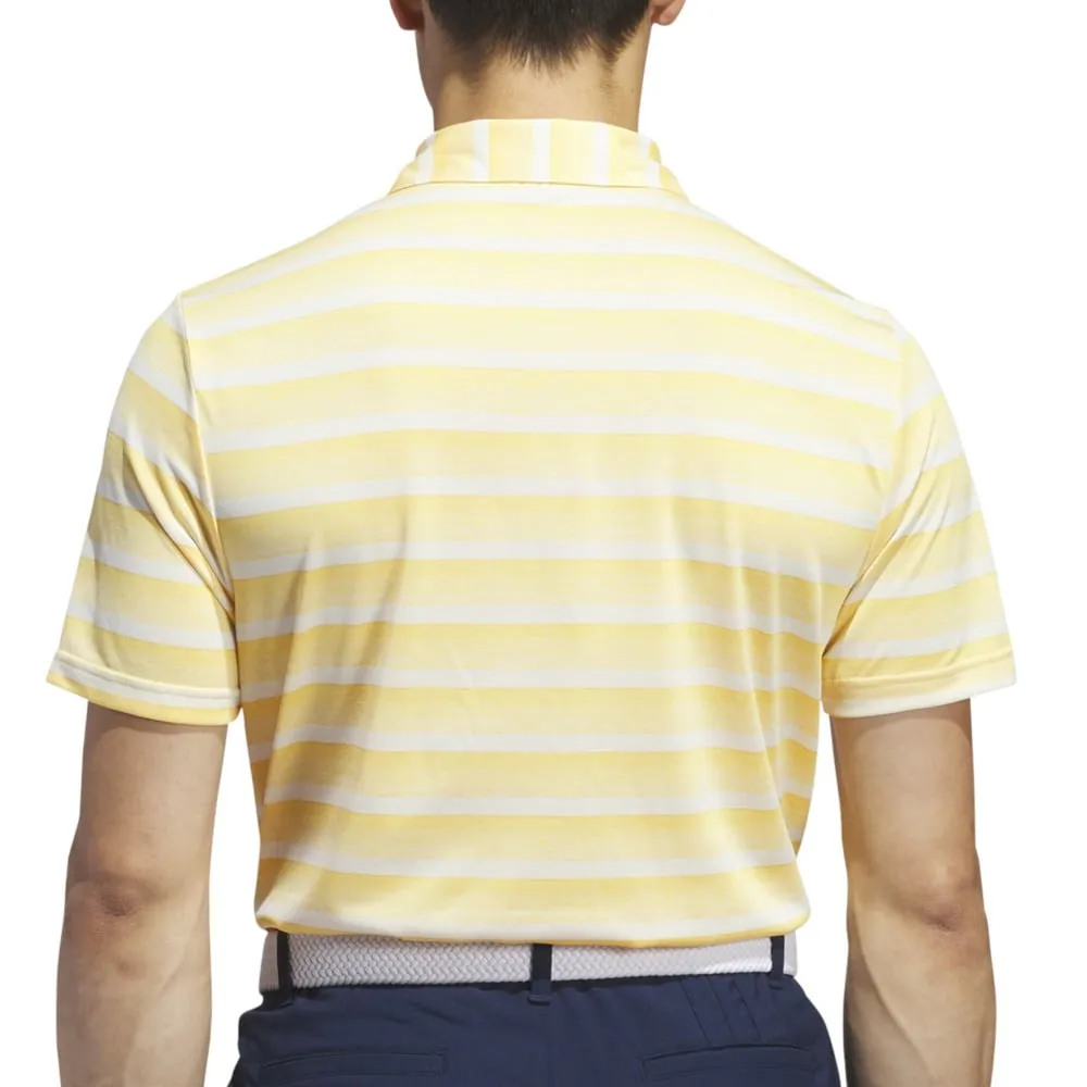 Cyber Monday Sale Back To School Sale Adidas 2 Colour Stripe Polo Shirt - Semi Spark/Ivory