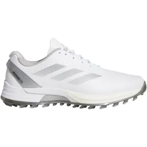 Own the Vibe Command Attention Adidas Adizero Zg Spikeless Waterproof Shoes - White/Grey Three/Silver Metallic