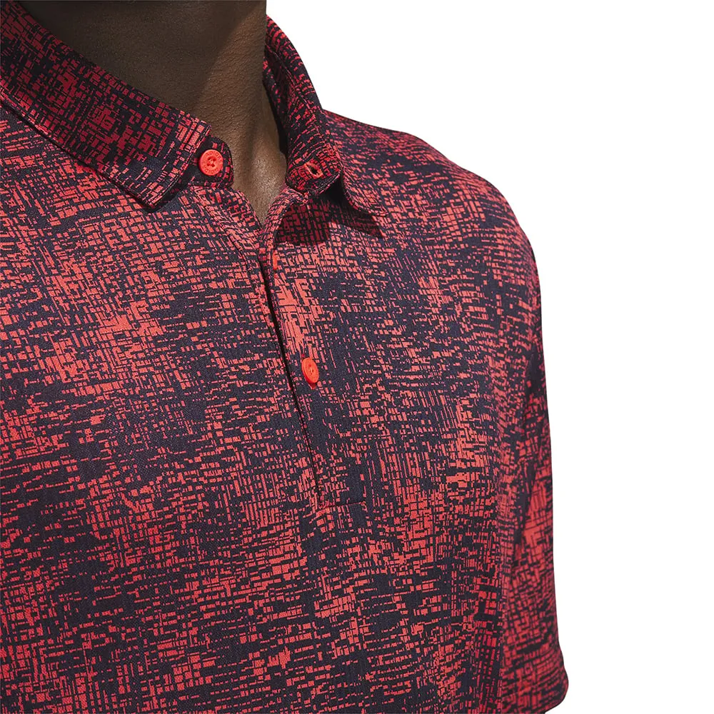 Autumn Sale Move Beyond Ordinary Adidas Aerial Jacquard Polo Shirt - Bright Red
