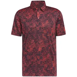 Adidas Aerial Jacquard Polo Shirt - Bright Red Valentine's Day Sale