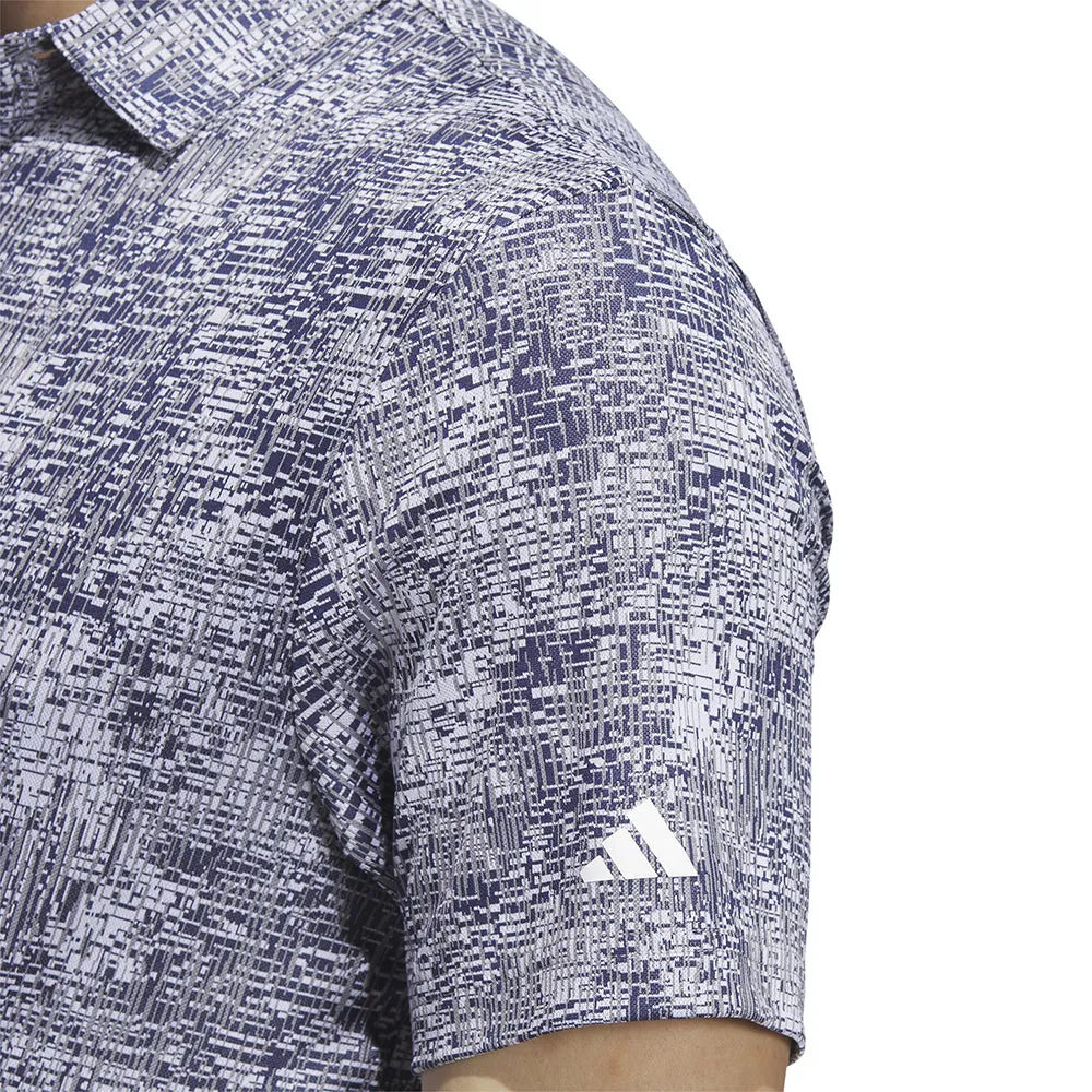Steal Adidas Aerial Jacquard Polo Shirt - Grey Three