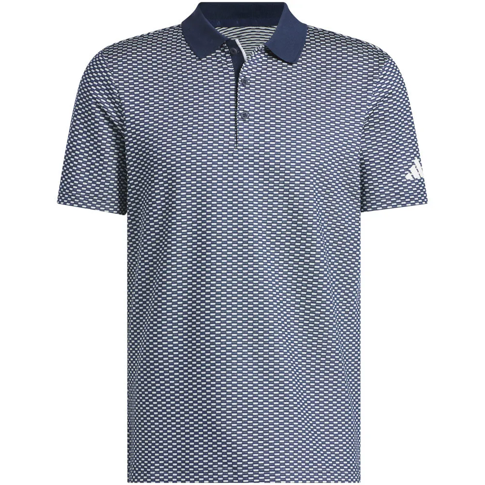 The Fast Lane Choice Define Your Own Way Adidas Beyond The Course Textured Polo Shirt - Collegiate Navy