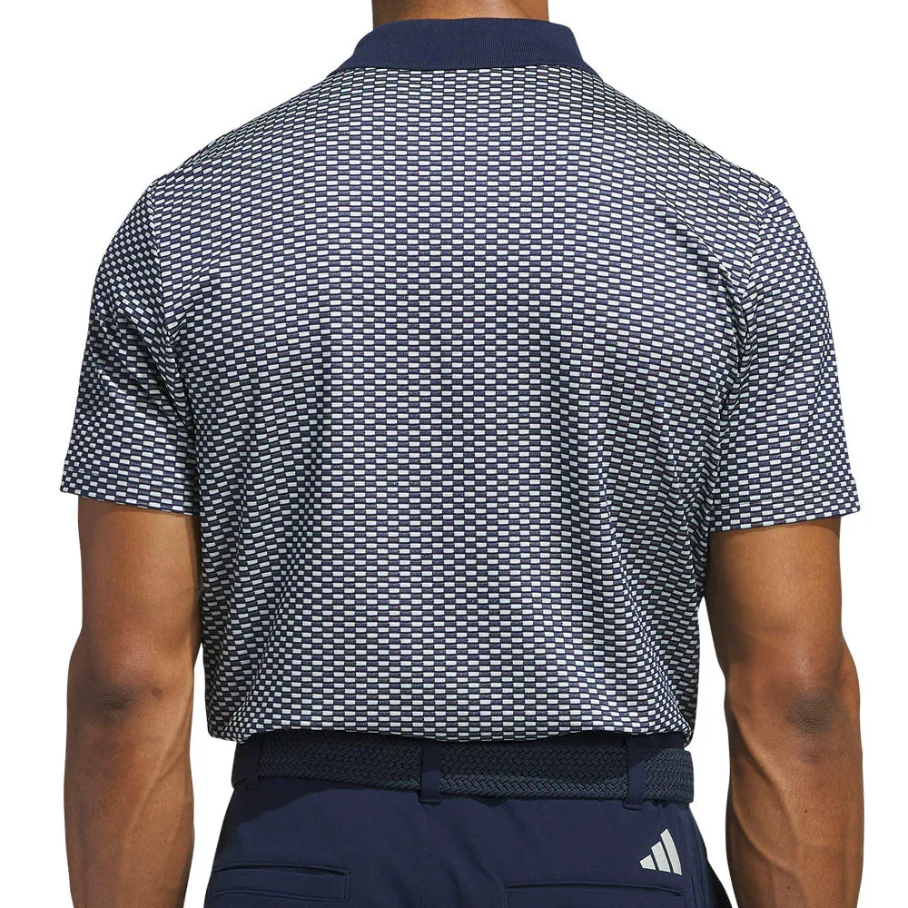 Adidas Beyond The Course Textured Polo Shirt - Collegiate Navy Confidence Starts Here The Fast Lane Choice