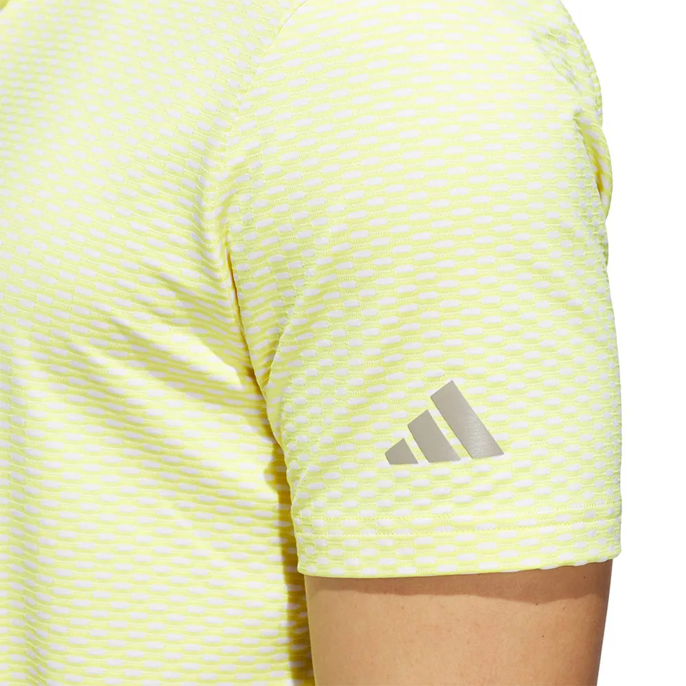 Adidas Beyond The Course Textured Polo Shirt - Pure Sulfur All Eyes on You Thanksgiving Day Sale