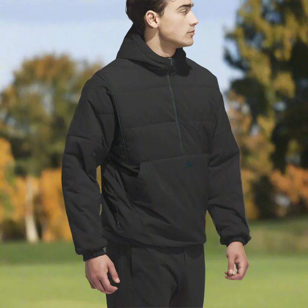 Own Every Step Steal Adidas Beyond Twistweave Half-Zip Filled Loose Jacket - Black