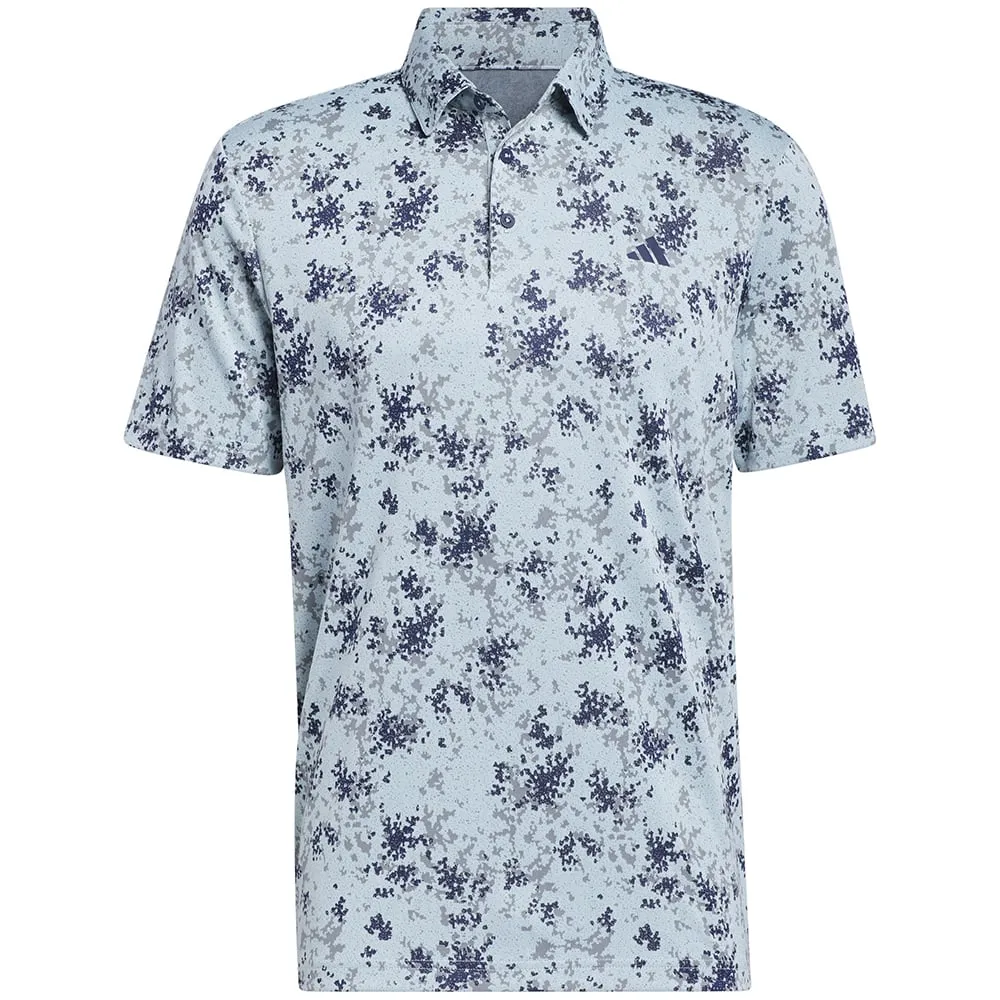 Adidas Burst Jacquard Polo Shirt - Semi Flash Aqua Black Friday Sale