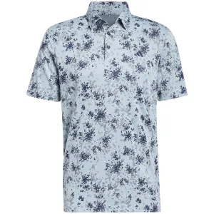 Adidas Burst Jacquard Polo Shirt - Semi Flash Aqua Black Friday Sale