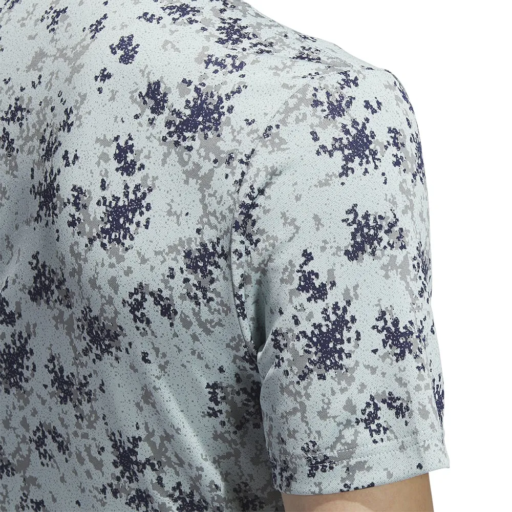 Easter Sale Adidas Burst Jacquard Polo Shirt - Semi Flash Aqua