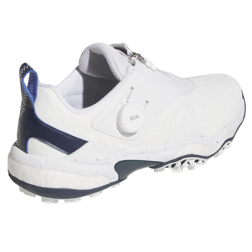 Adidas Codechaos Boa 25 Spikeless Waterproof Shoes - White/Silver Metallic/Collegiate Navy Walk Tall Break Boundaries