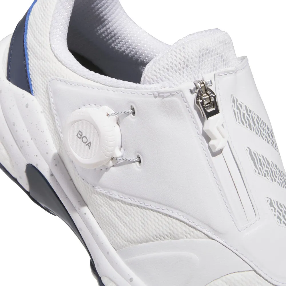 Dare to Lead Bring the Heat Adidas Codechaos Boa 25 Spikeless Waterproof Shoes - White/Silver Metallic/Collegiate Navy