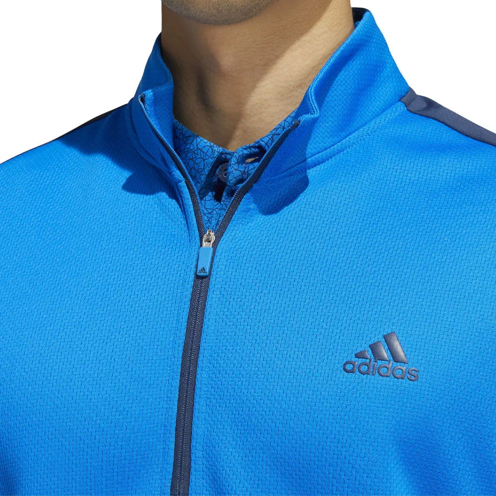 Adidas Colour Block 1/4 Zip Pullover - Blue Rush/Crew Navy Gear Up and Go