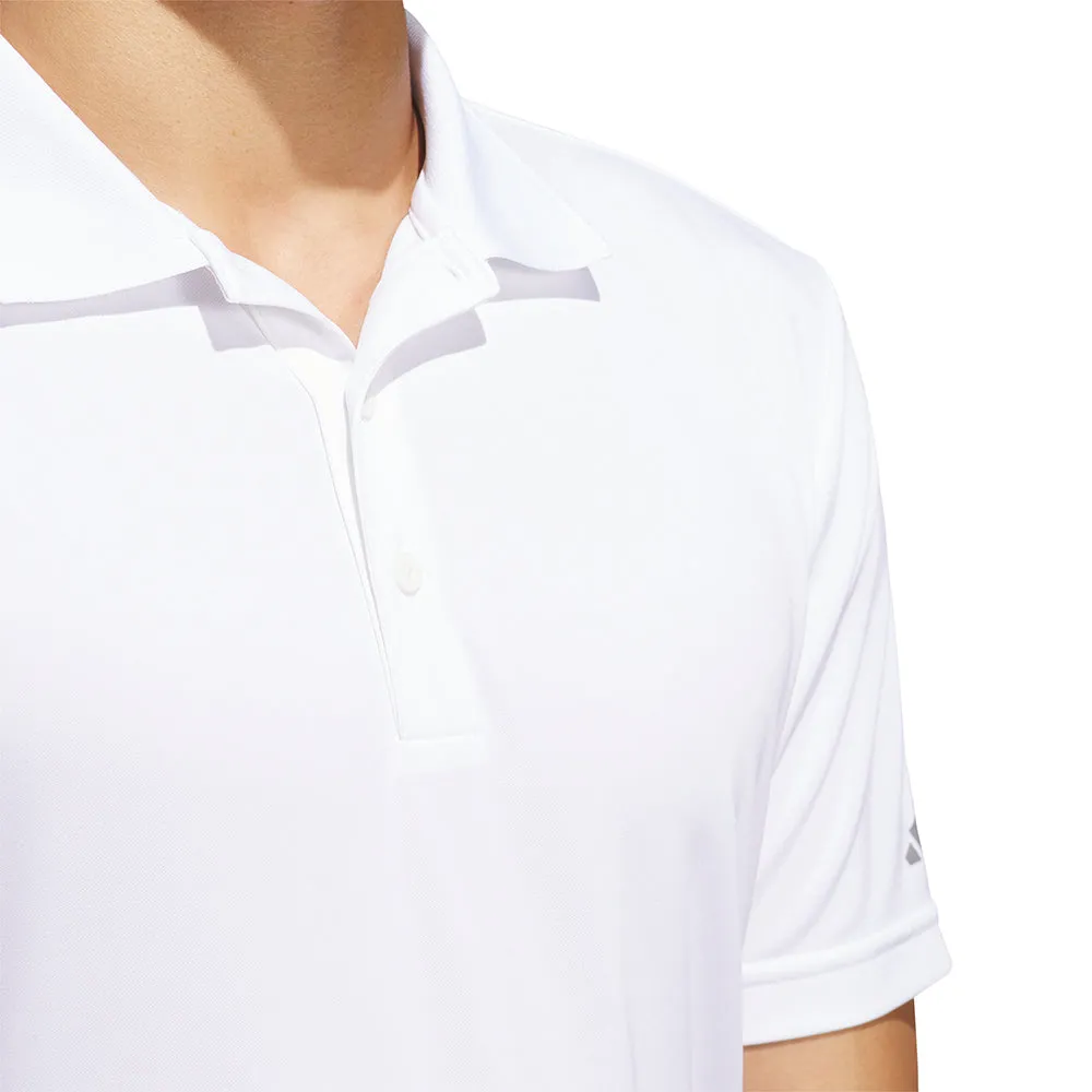 Thanksgiving Day Sale Feel the Energy Adidas Core Performance Primegreen Polo Shirt - White