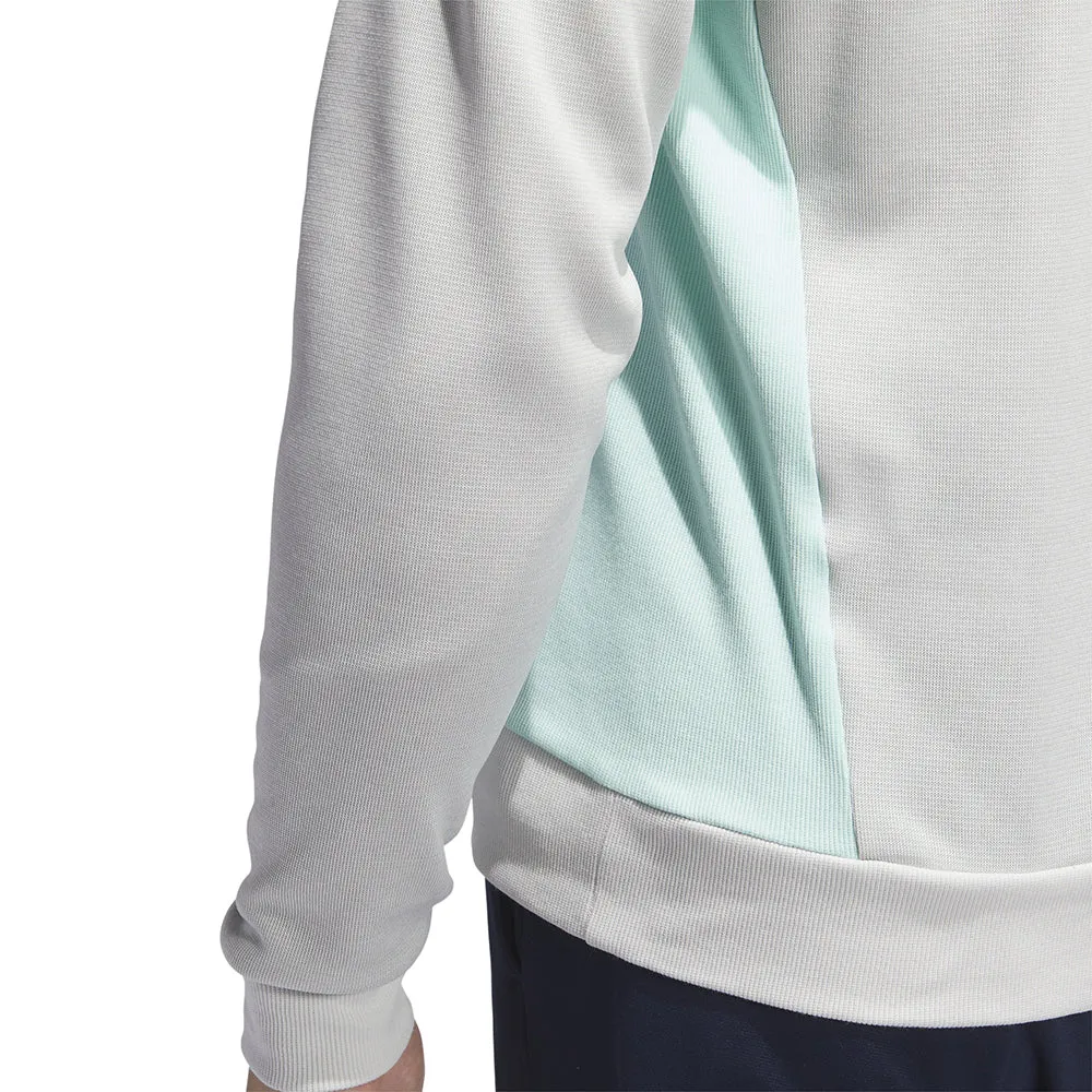 Black Friday Sale Dress from the Feet Up Adidas Dwr 1/4 Zip Pullover - Grey One/White/Semi Flash Aqua