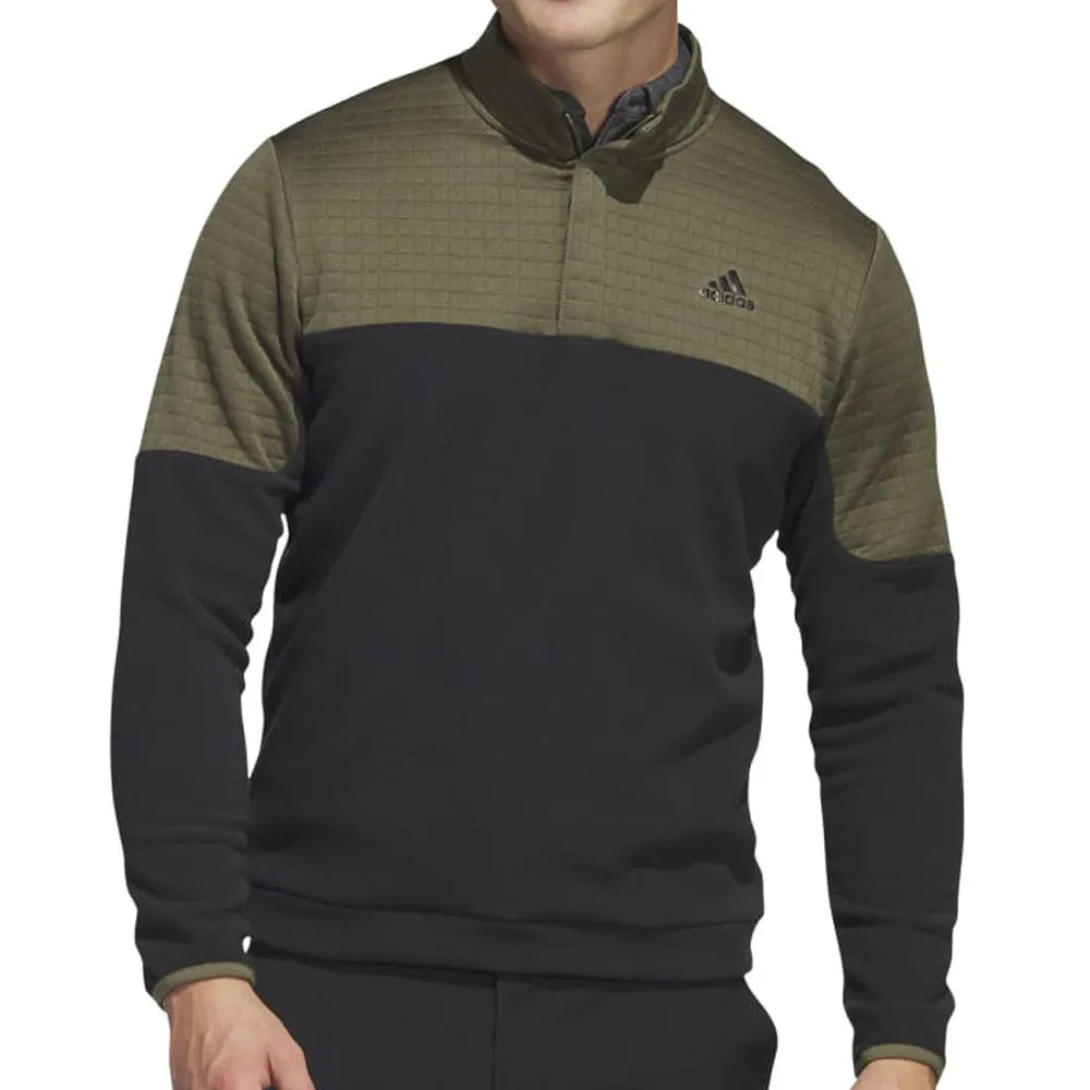 New Year's Eve Sale Adidas Dwr 1/4 Zip Pullover - Olive Strata/Black