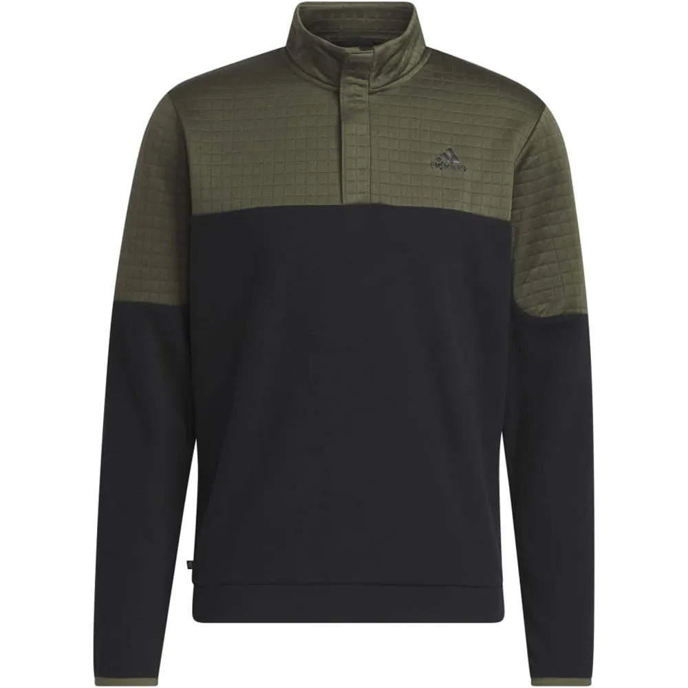 Step Into Strength Loud Looks, Smooth Moves Adidas Dwr 1/4 Zip Pullover - Olive Strata/Black