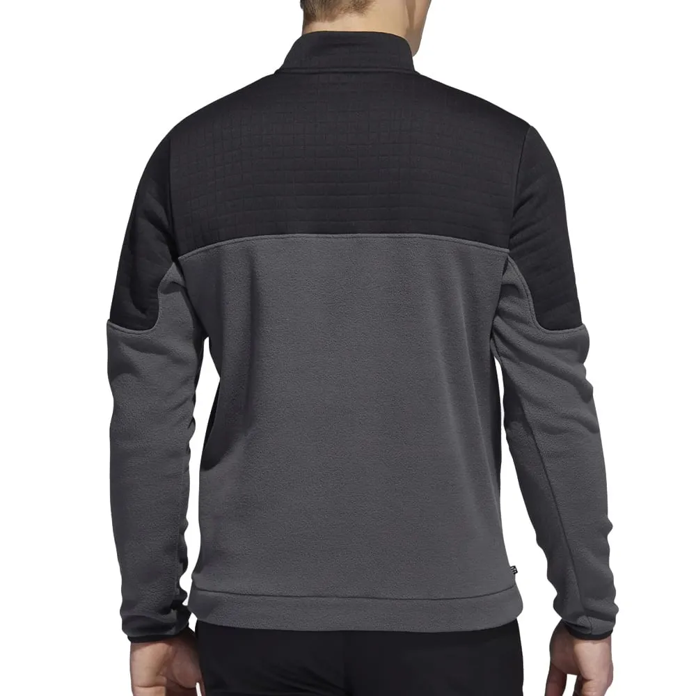Adidas Dwr 22 Block 1/4 Zip Pullover - Black/Grey Six Clearance Sale Walk with Purpose