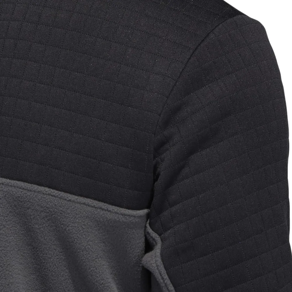 Own Every Step Adidas Dwr 22 Block 1/4 Zip Pullover - Black/Grey Six