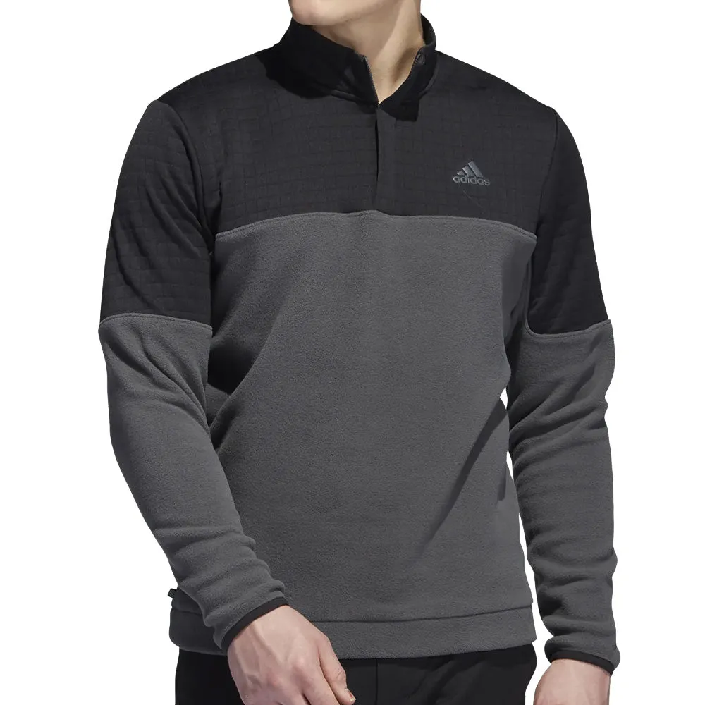 Adidas Dwr 22 Block 1/4 Zip Pullover - Black/Grey Six Command Attention Performance Unleashed