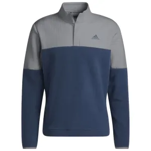 Made to Move Adidas Dwr 22 Block 1/4 Zip Pullover - Grey Three/Crew Navy