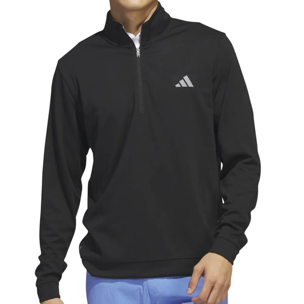 Adidas Elevated 1/4 Zip Pullover - Black Special Offer Economical