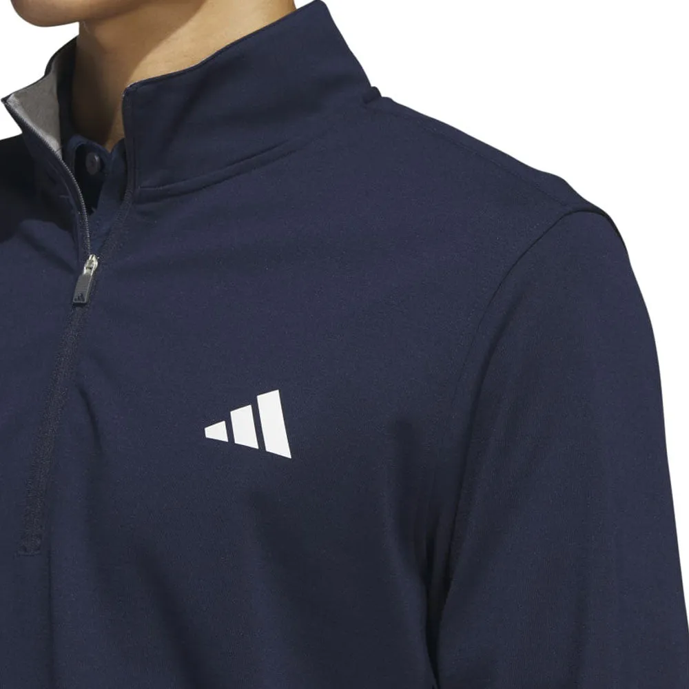 Walk Tall Father's Day Sale Adidas Elevated 1/4 Zip Pullover - Collegiate Navy