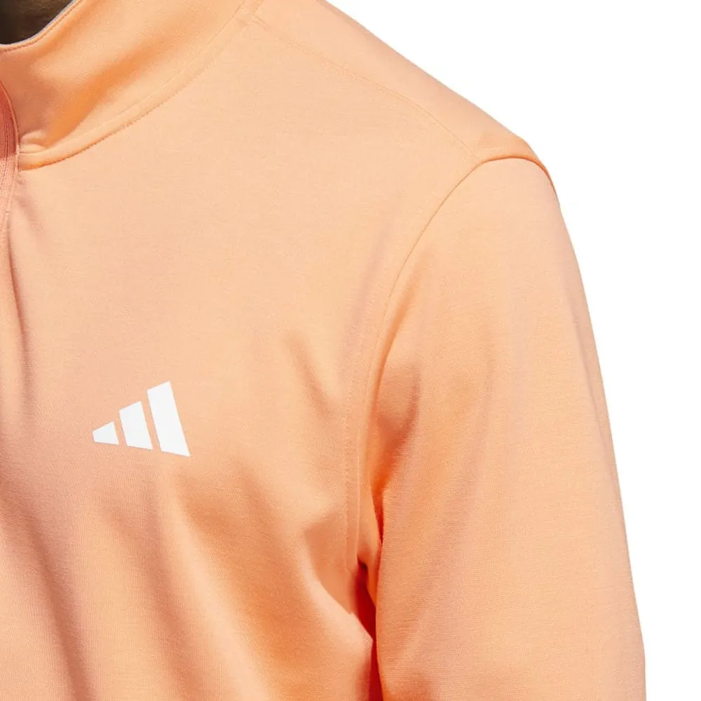 Adidas Elevated 1/4 Zip Pullover - Coral Fusion Made to Turn Heads