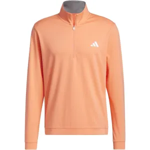 Own Every Step Adidas Elevated 1/4 Zip Pullover - Coral Fusion