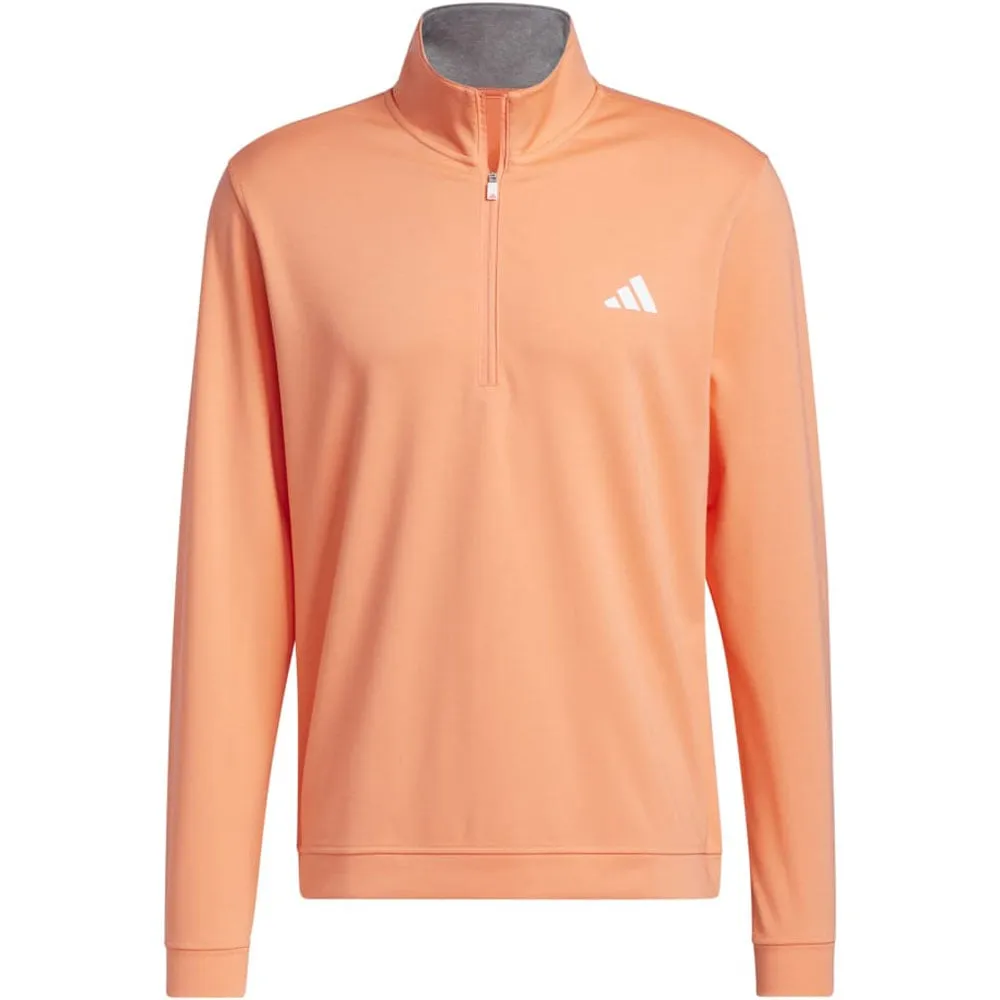Own Every Step Adidas Elevated 1/4 Zip Pullover - Coral Fusion