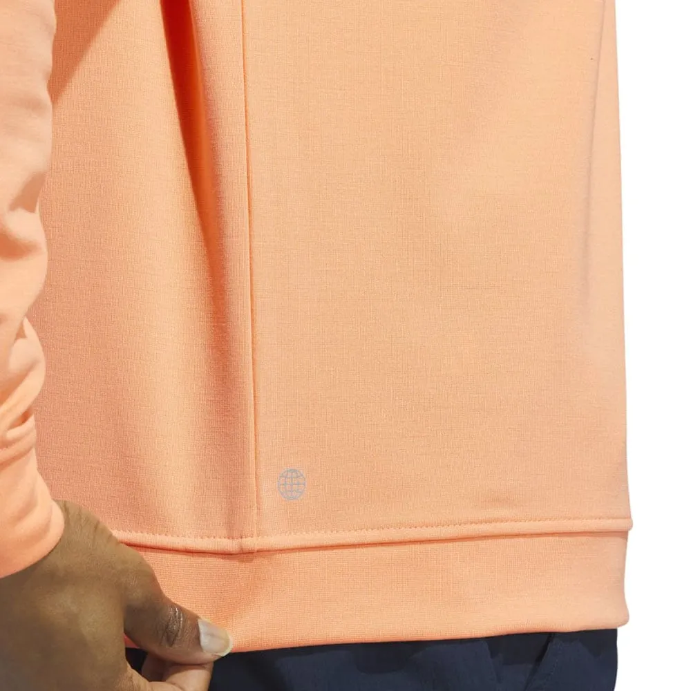 Rule the Streets Made to Turn Heads Adidas Elevated 1/4 Zip Pullover - Coral Fusion