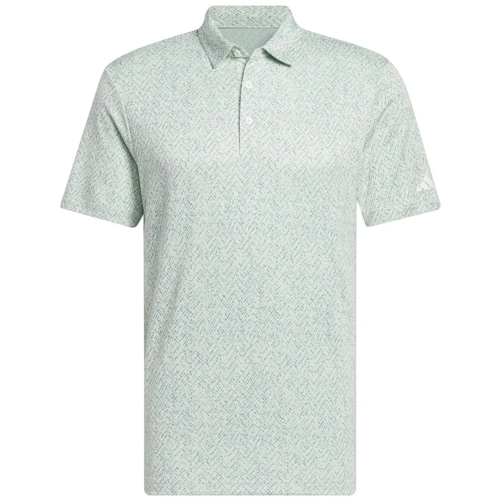 Adidas Fairway Jacquard Polo Shirt - Semi Green Spark Built to Move You