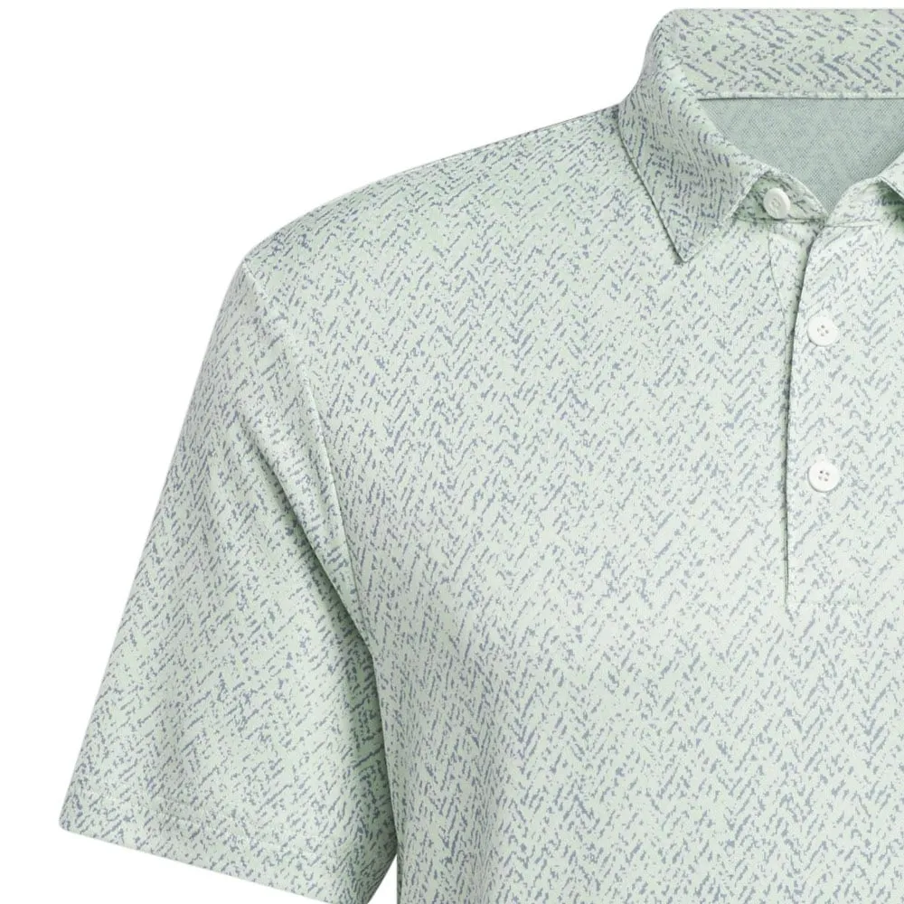 Adidas Fairway Jacquard Polo Shirt - Semi Green Spark Redefine Classic Confidence Starts Here