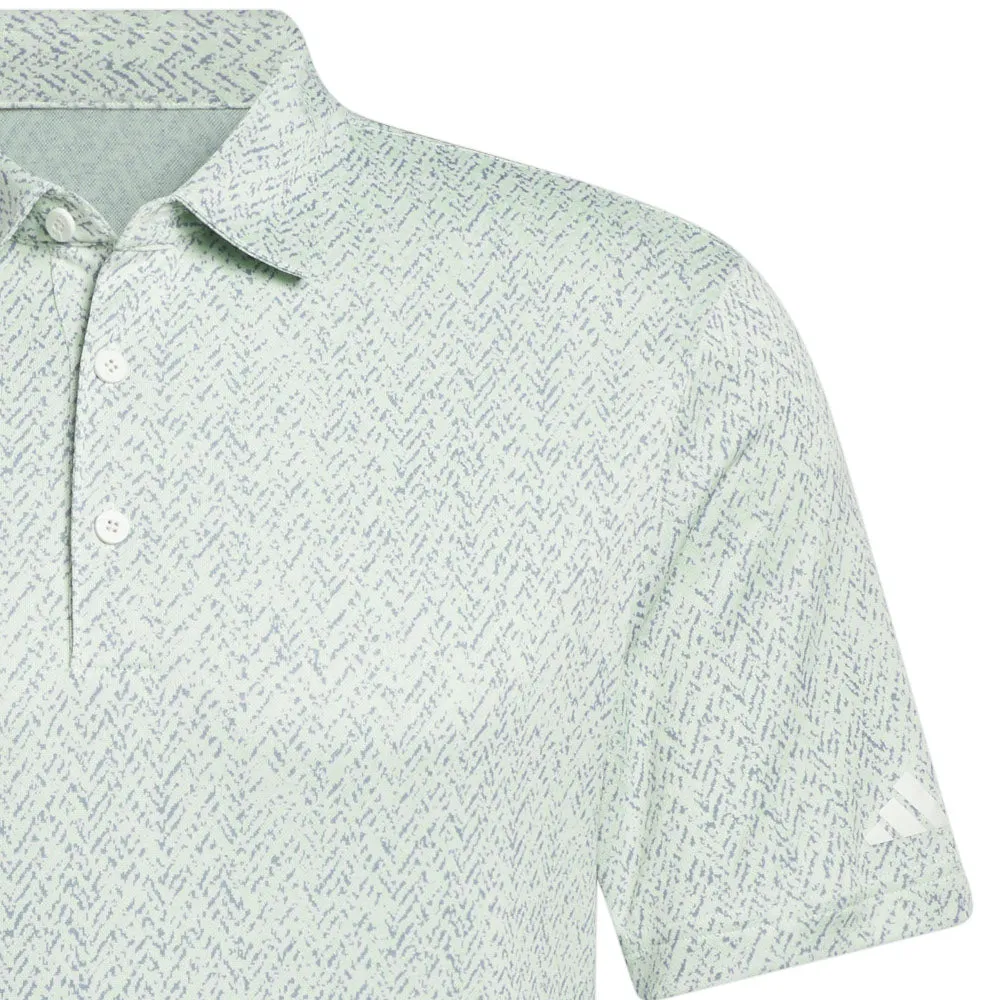 Adidas Fairway Jacquard Polo Shirt - Semi Green Spark Break Boundaries Mother's Day Sale