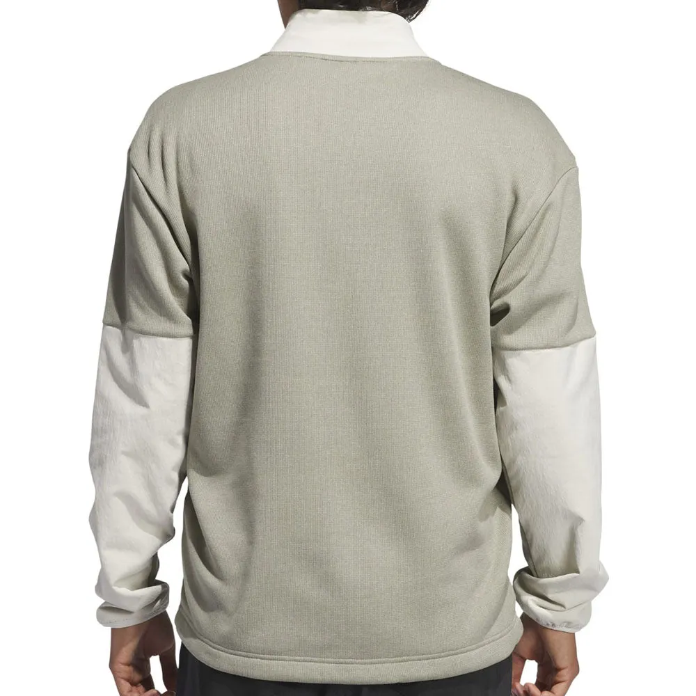 Adidas Go-To Dwr Hybrid 1/2 Zip Pullover - Silver Pebble/Alumina Walk with Purpose