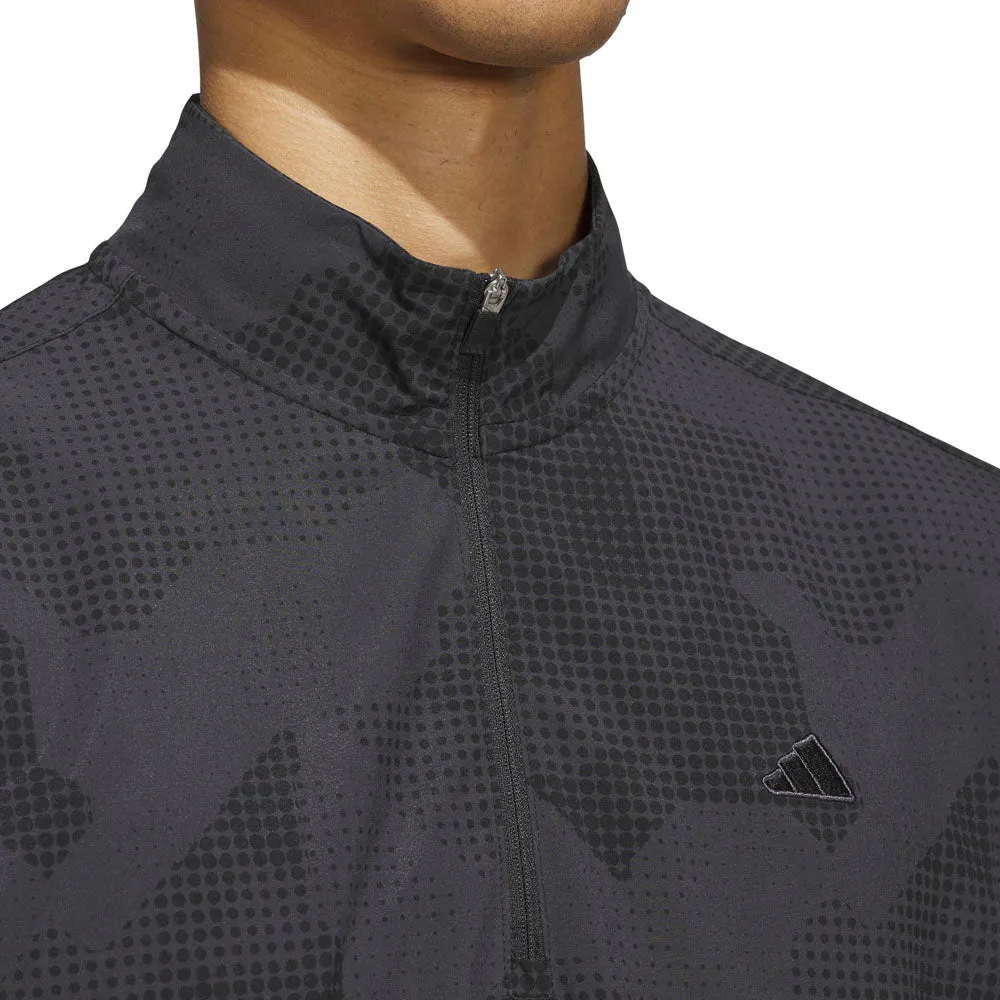 Style Meets Power Adidas Go-To Dwr Short Sleeve 1/2 Zip Pullover - Black