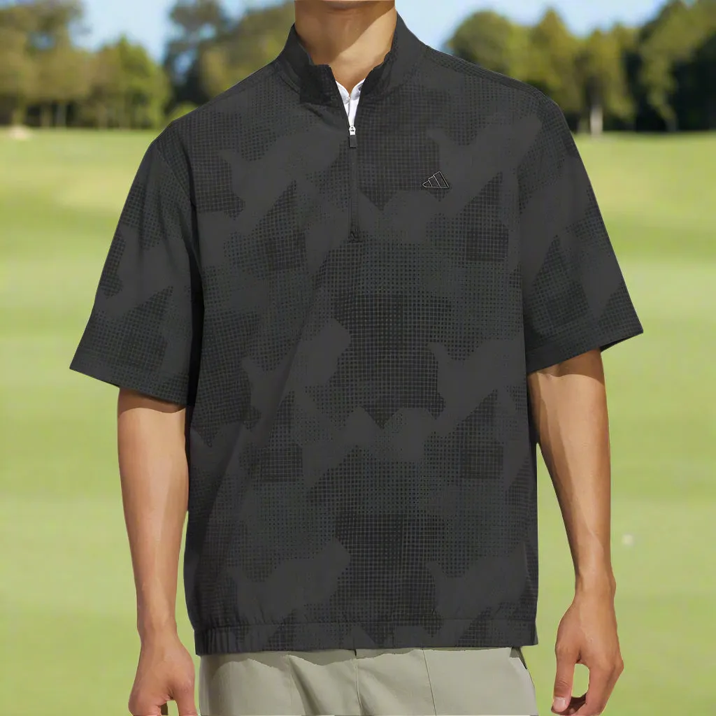 Valentine's Day Sale Adidas Go-To Dwr Short Sleeve 1/2 Zip Pullover - Black