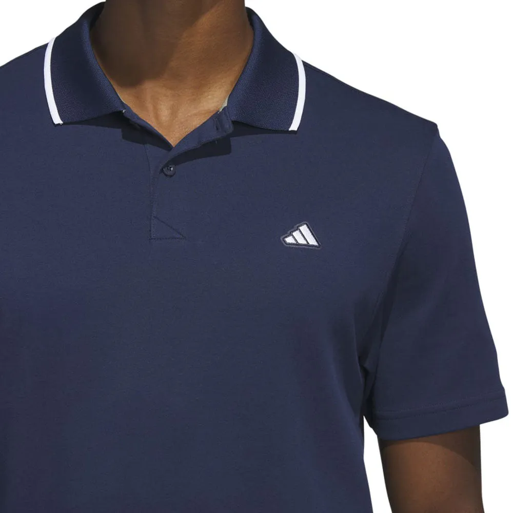 Be Unstoppable Adidas Go-To Pique Polo Shirt - Collegiate Navy