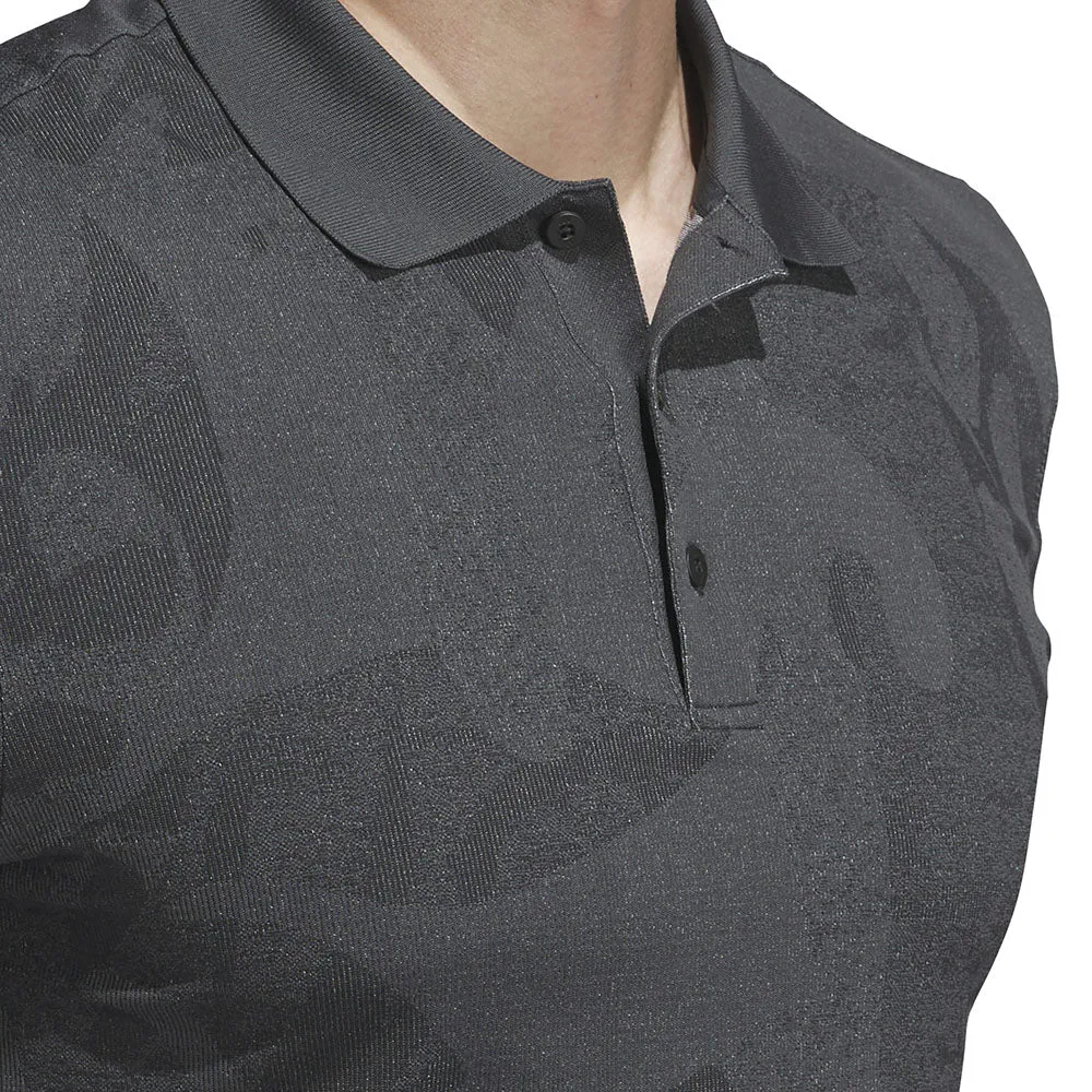 Own Every Step Adidas Go-To Primeknit Polo Shirt - Black