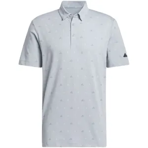 Budget Friendly Walk with Power Adidas Go-To Print 2 Polo Shirt - Light Grey
