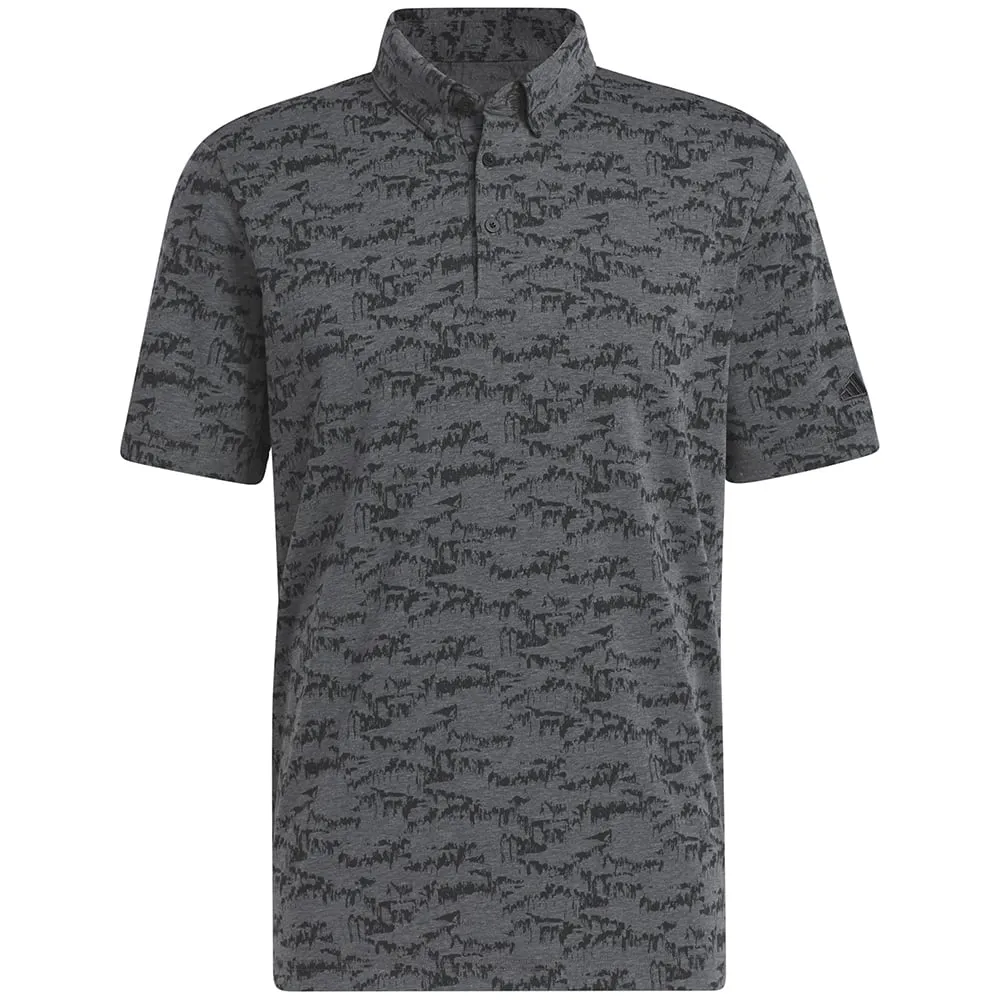 Not for the Ordinary Adidas Go-To Print Polo Shirt - Black